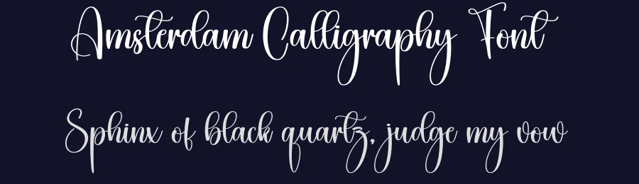 Amsterdam Calligraphy Font by creativeletter — Script Handwritten Font — thumbnail 2