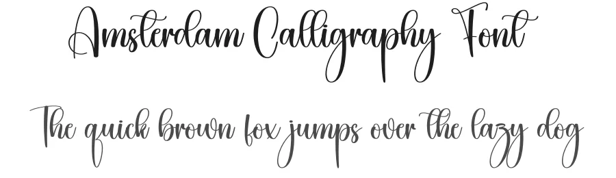 Amsterdam Calligraphy Font by creativeletter — Script Handwritten Font