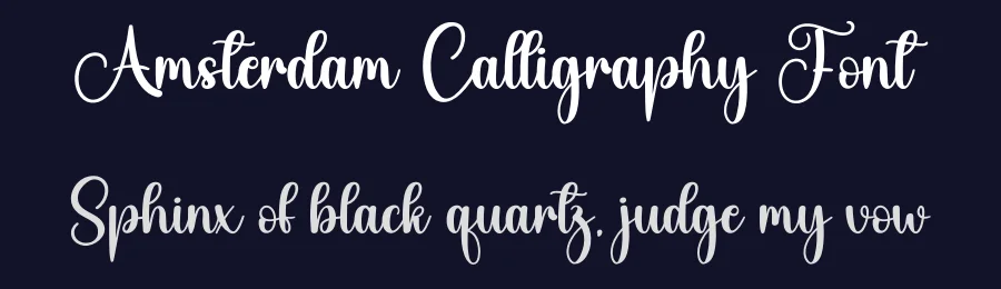 Amsterdam Calligraphy Font by creativeletter — Script Handwritten Font — thumbnail 2