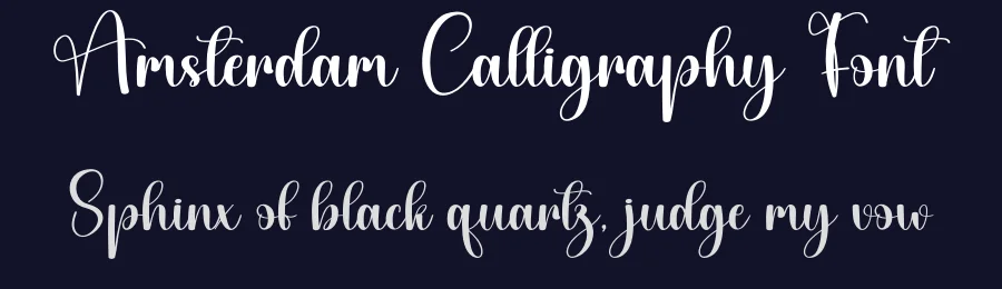 Amsterdam Calligraphy Font by creativeletter — Script Handwritten Font — thumbnail 2