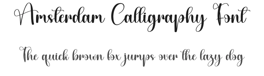Amsterdam Calligraphy Font by creativeletter — Script Handwritten Font