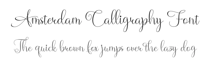 Amsterdam Calligraphy Font by SlexStudio — Script Handwritten Font