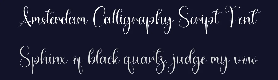 Amsterdam Calligraphy Script Font by creativeletter — Script Handwritten Font — thumbnail 2