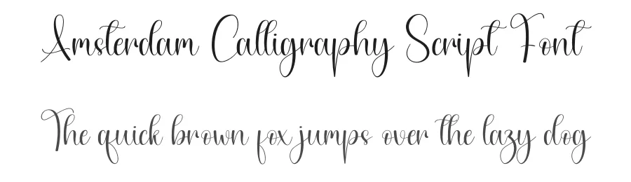 Amsterdam Calligraphy Script Font by creativeletter — Script Handwritten Font