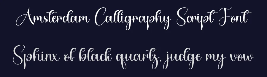 Amsterdam Calligraphy Script Font by creativeletter — Script Handwritten Font — thumbnail 2