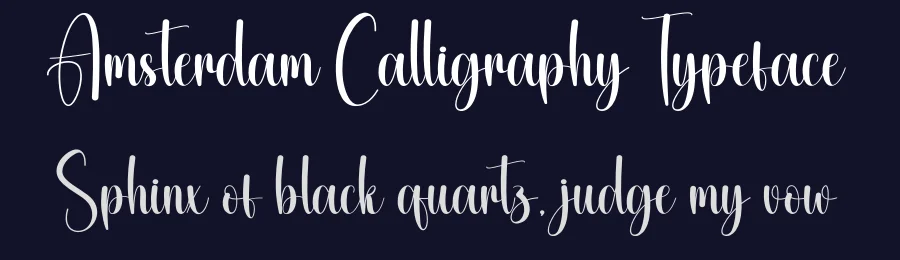 Amsterdam Calligraphy Typeface by creativeletter — Script Handwritten Font — thumbnail 2