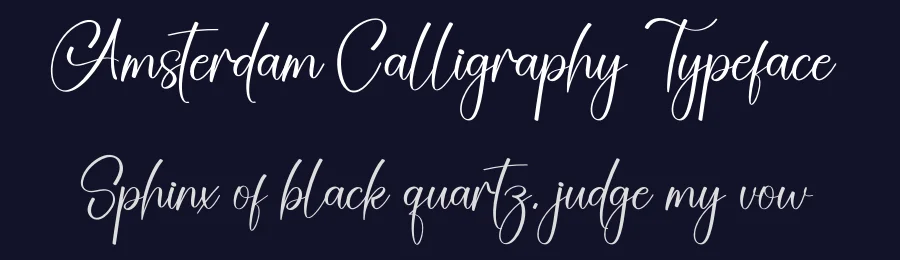 Amsterdam Calligraphy Typeface by creativeletter — Script Handwritten Font — thumbnail 2