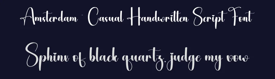 Amsterdam – Casual Handwritten Script Font by andikastudio — Script Handwritten Font — thumbnail 2