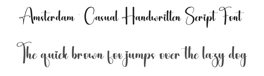 Amsterdam – Casual Handwritten Script Font by andikastudio — Script Handwritten Font