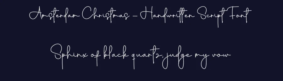 Amsterdam Christmas – Handwritten Script Font by creativeletter — Script Handwritten Font — thumbnail 2