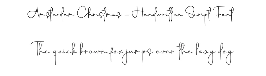 Amsterdam Christmas – Handwritten Script Font by creativeletter — Script Handwritten Font