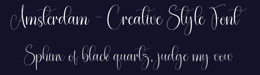 Amsterdam – Creative Style Font by creativeletter — Script Handwritten Font — thumbnail 2