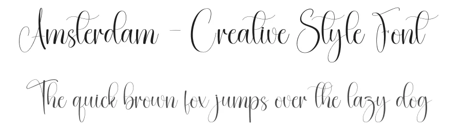 Amsterdam – Creative Style Font by creativeletter — Script Handwritten Font