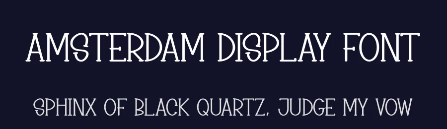 Amsterdam Display Font by andikastudio — Display Font — thumbnail 2
