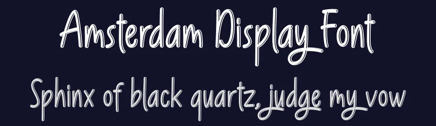 Amsterdam Display Font by andikastudio — Script Handwritten Font — thumbnail 2