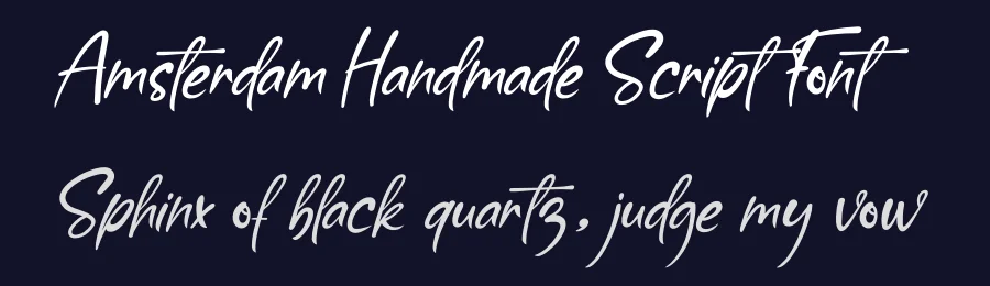 Amsterdam Handmade Script Font by andikastudio — Script Handwritten Font — thumbnail 2