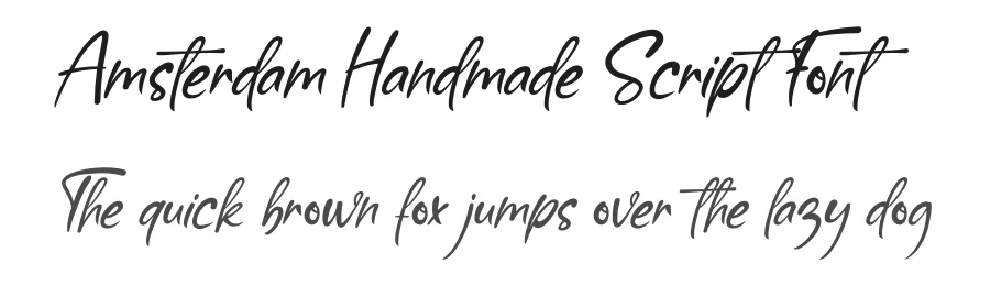 Amsterdam Handmade Script Font by andikastudio — Script Handwritten Font