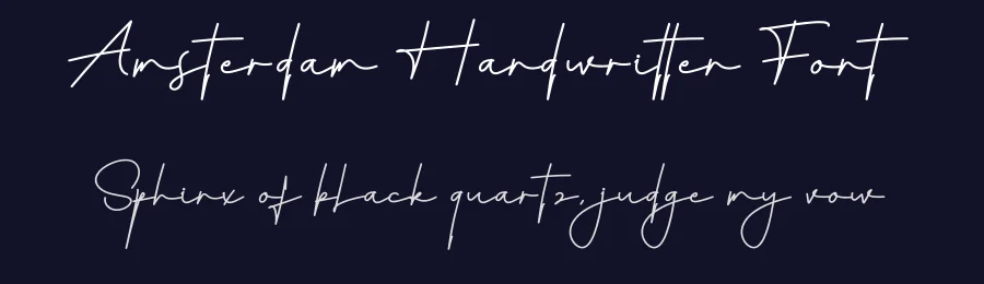 Amsterdam Handwritten Font by creativeletter — Script Handwritten Font — thumbnail 2