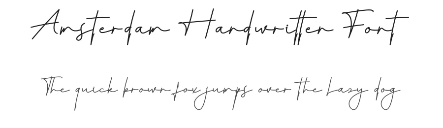 Amsterdam Handwritten Font by creativeletter — Script Handwritten Font