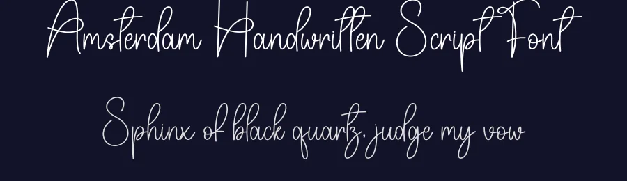 Amsterdam Handwritten Script Font by creativeletter — Script Handwritten Font — thumbnail 2