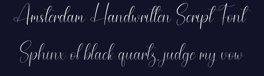 Amsterdam Handwritten Script Font by creativeletter — Script Handwritten Font — thumbnail 2
