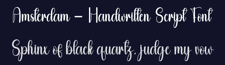 Amsterdam – Handwritten Script Font by andikastudio — Script Handwritten Font — thumbnail 2