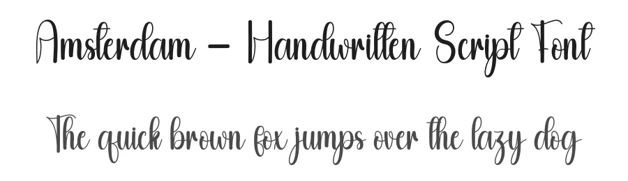 Amsterdam – Handwritten Script Font by andikastudio — Script Handwritten Font
