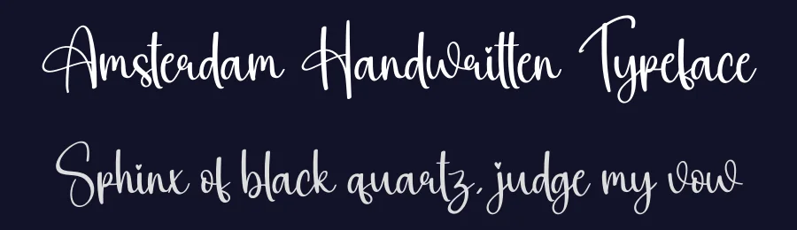Amsterdam Handwritten Typeface by creativeletter — Script Handwritten Font — thumbnail 2