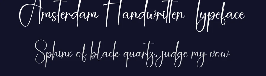 Amsterdam Handwritten Typeface by creativeletter — Script Handwritten Font — thumbnail 2