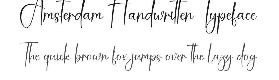 Amsterdam Handwritten Typeface by creativeletter — Script Handwritten Font