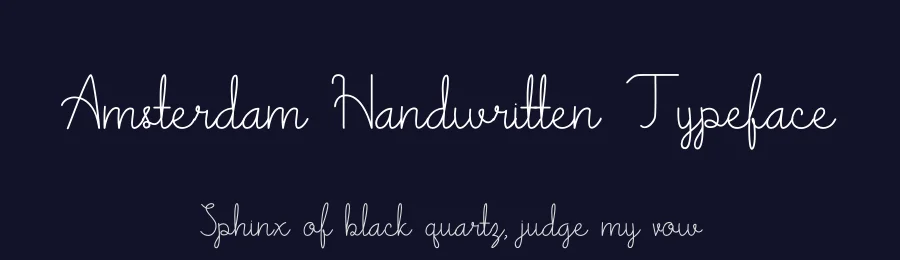 Amsterdam Handwritten Typeface by goodrichees — Script Handwritten Font — thumbnail 2