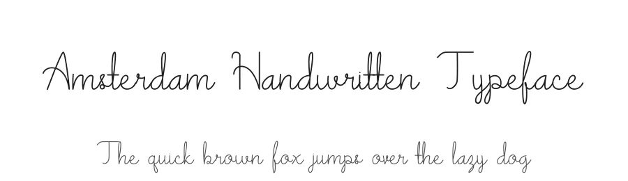 Amsterdam Handwritten Typeface by goodrichees — Script Handwritten Font