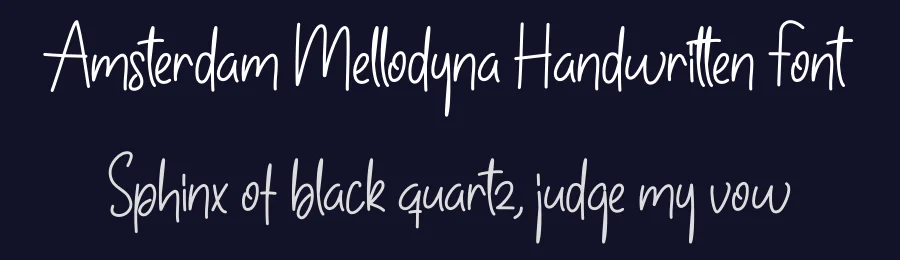 Amsterdam Mellodyna Handwritten Font by creativeletter — Script Handwritten Font — thumbnail 2