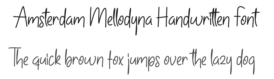 Amsterdam Mellodyna Handwritten Font by creativeletter — Script Handwritten Font