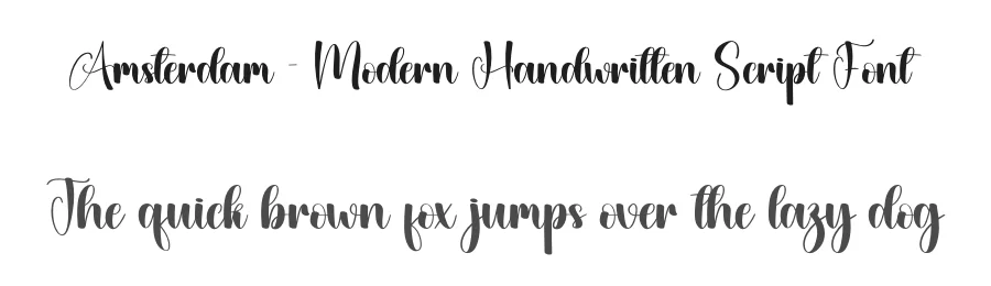 Amsterdam – Modern Handwritten Script Font by creativeletter — Script Handwritten Font