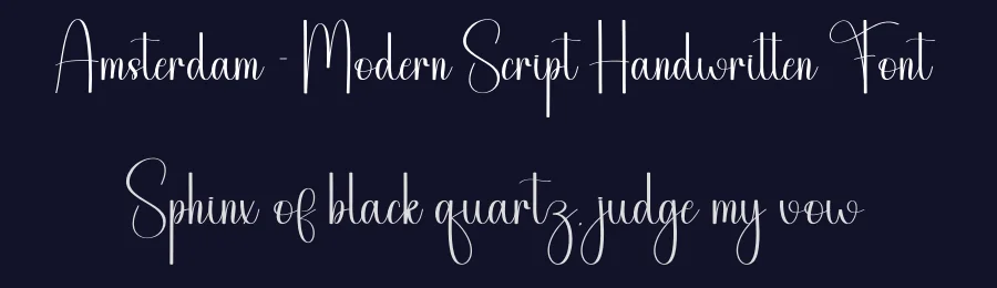 Amsterdam – Modern Script Handwritten Font by andikastudio — Script Handwritten Font — thumbnail 2