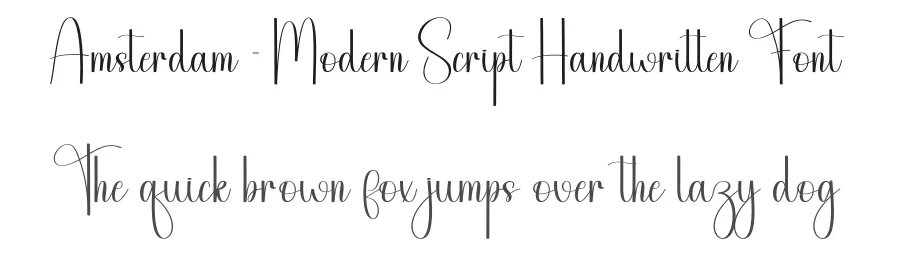 Amsterdam – Modern Script Handwritten Font by andikastudio — Script Handwritten Font