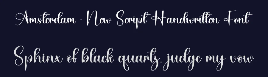 Amsterdam – New Script Handwritten Font by creativeletter — Script Handwritten Font — thumbnail 2