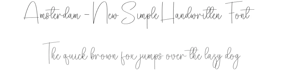 Amsterdam – New Simple Handwritten Font by creativeletter — Script Handwritten Font