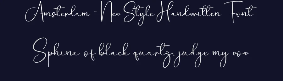Amsterdam – New Style Handwritten Font by creativeletter — Script Handwritten Font — thumbnail 2