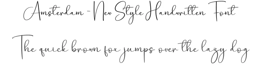 Amsterdam – New Style Handwritten Font by creativeletter — Script Handwritten Font