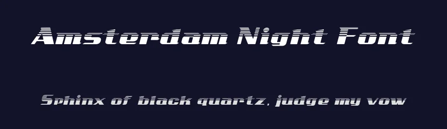 Amsterdam Night Font by Miftahul Arzaq — Sans Serif Font — thumbnail 2