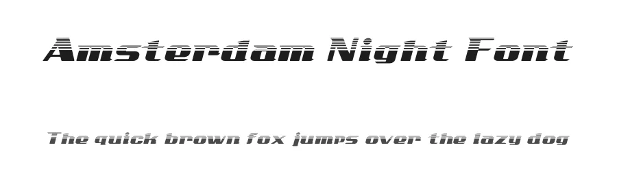 Amsterdam Night Font by Miftahul Arzaq — Sans Serif Font