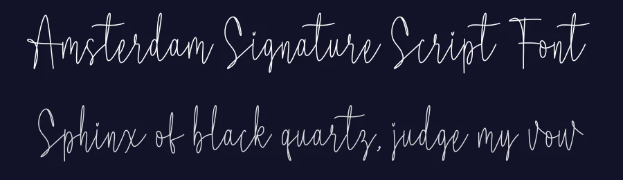 Amsterdam Signature Script Font by creativeletter — Script Handwritten Font — thumbnail 2