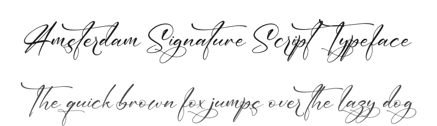 Amsterdam Signature Script Typeface by letterfabric — Script Handwritten Font