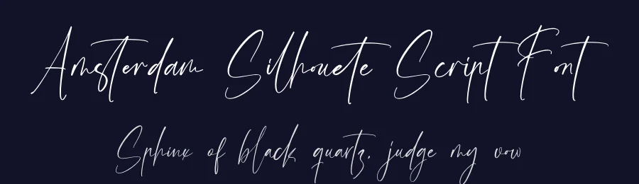 Amsterdam Silhouete Script Font by stylishtype.co — Script Handwritten Font — thumbnail 2