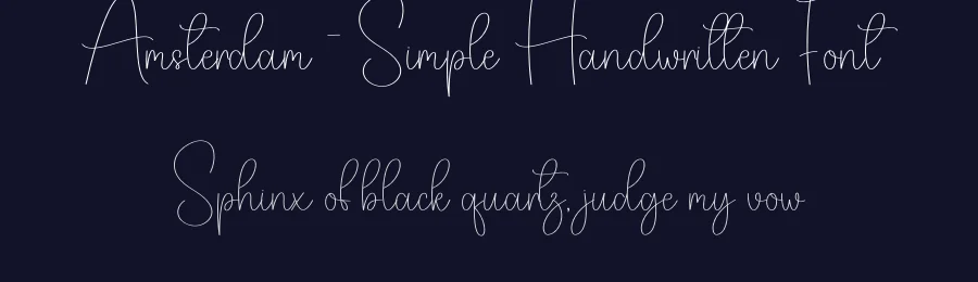 Amsterdam – Simple Handwritten Font by creativeletter — Script Handwritten Font — thumbnail 2