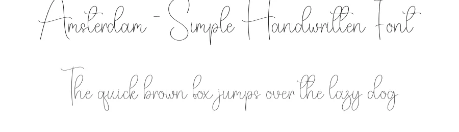 Amsterdam – Simple Handwritten Font by creativeletter — Script Handwritten Font