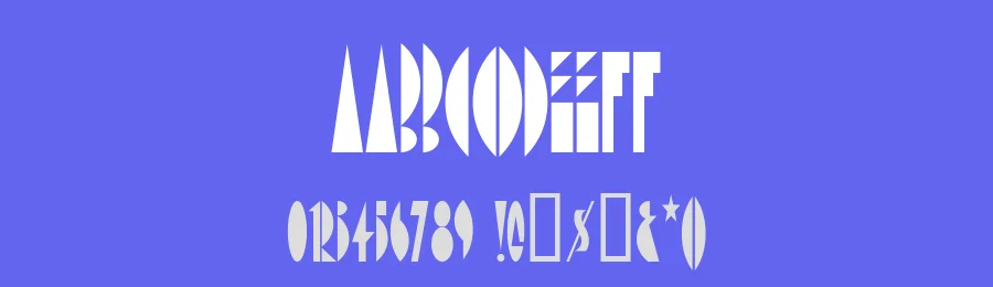 Amsterdam Tangram Font by Nick Curtis — Display Font — thumbnail 3