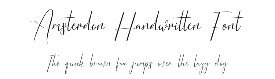 Amsterdon Handwritten Font by Muhammad Nasir — Script Handwritten Font